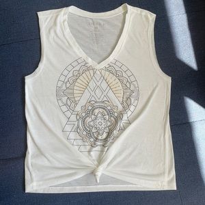 Awake white cotton top